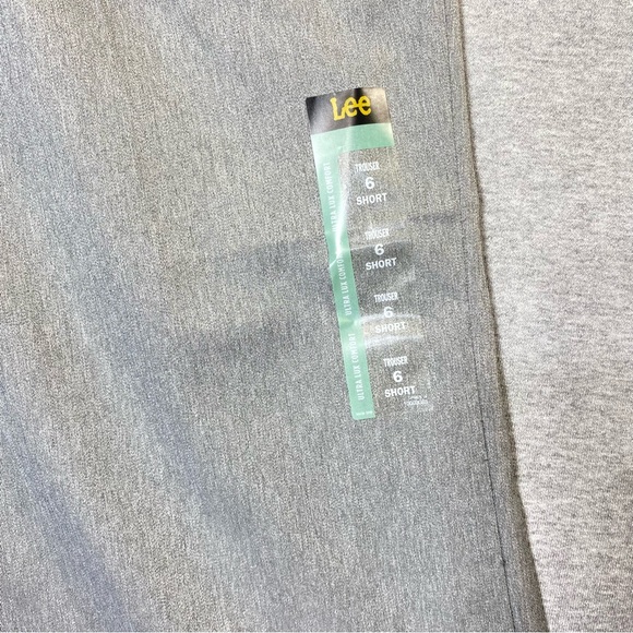 Lee Women's Flex Motion Regular Fit Trouser Pants Size 8 Short Ash Heather NWT - Picture 4 of 16